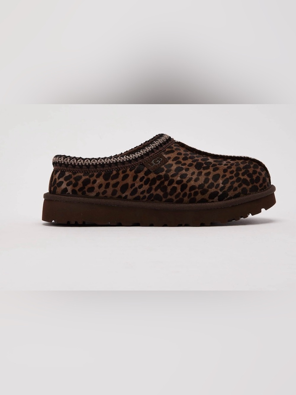 UGG Women's Tazman Caspian Leopard Print Slip-On Sz 6